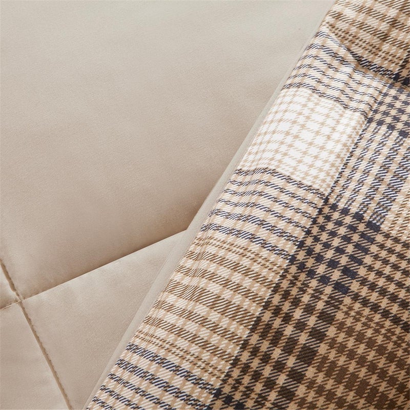 Woolrich John Rich & Bros. Woolrich Comforter Set, Cabin Lodge, Warm Cover for Colder Season, Modern Cottage-Inspired Down Alternative Ultra Soft Microfiber Bedding, Matching Sham, Plaid Brown Twin 2 Piece - Image 3